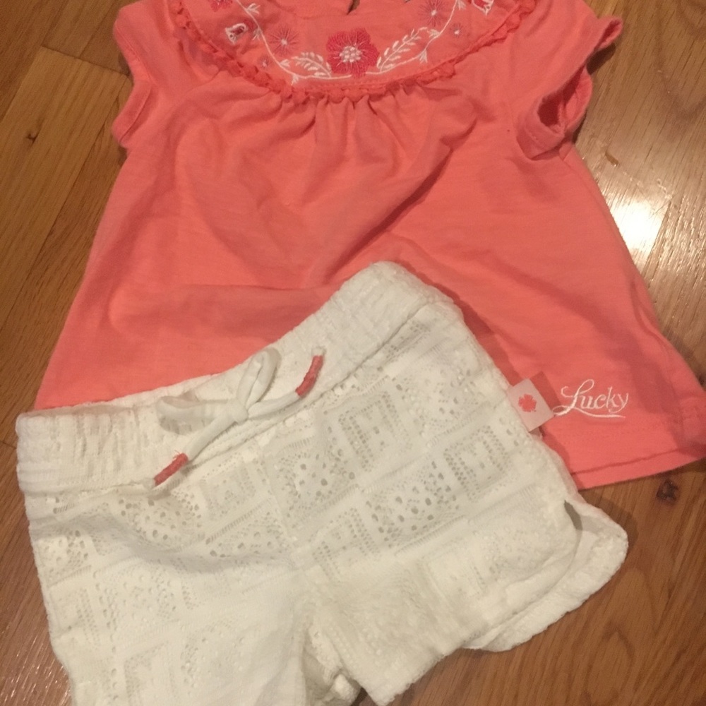 12 month lucky brand outfit euc